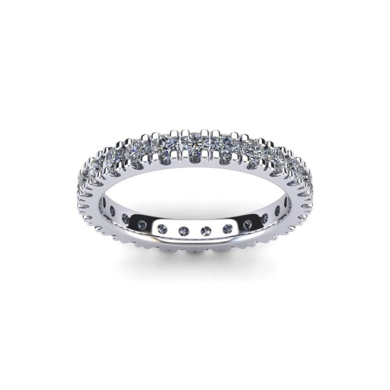Four Prong Open Eternity Ring